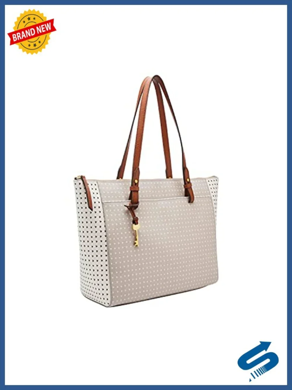 Faux Leather Tote Purse Handbag with Zipper Closure